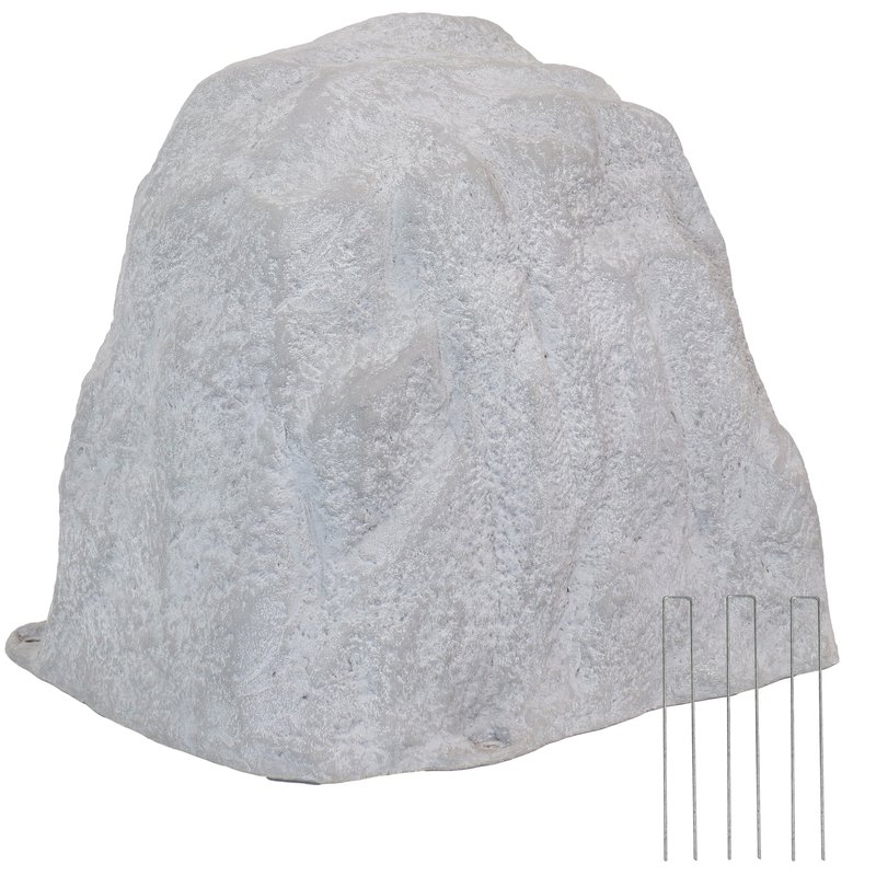 Sunnydaze Decor Artificial Polyresin Landscape Rock With Stakes In Grey