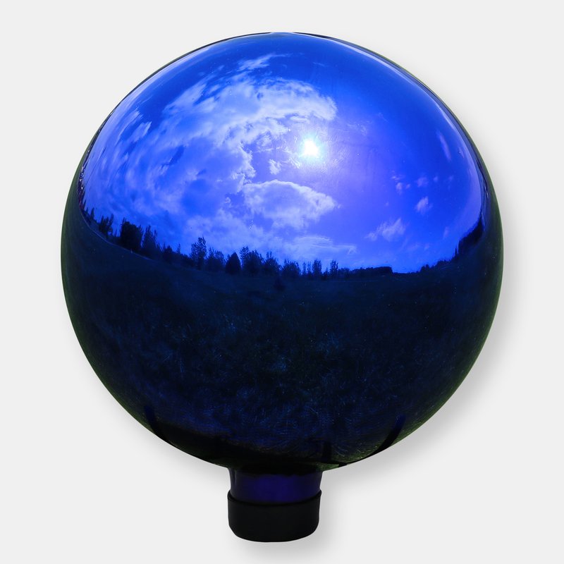 Sunnydaze Decor Blue Gazing Ball Mirror Globe Garden Decor Outdoor Lawn Yard Art Accent