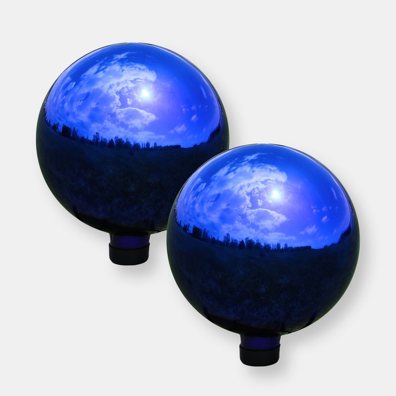 Sunnydaze Decor Blue Gazing Ball Mirror Globe Garden Decor Outdoor Lawn Yard Art Accent
