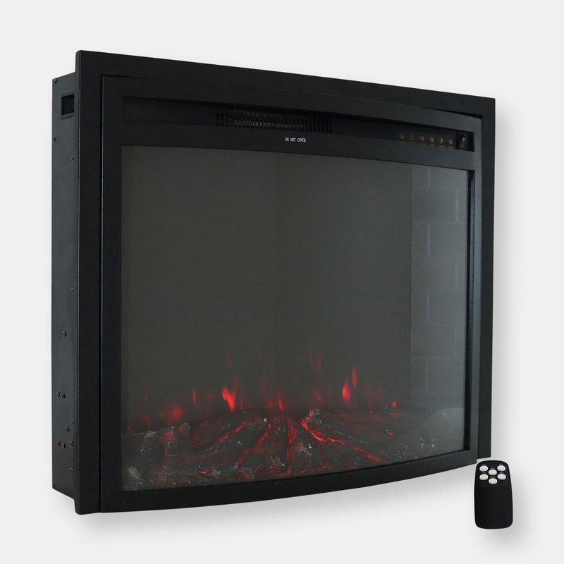 Sunnydaze Decor Cozy Warmth Indoor Electric Fireplace Insert In Black