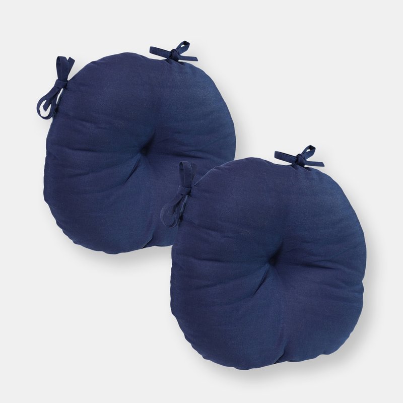Sunnydaze Decor Olefin Indoor/outdoor Bistro Seat Cushions In Blue