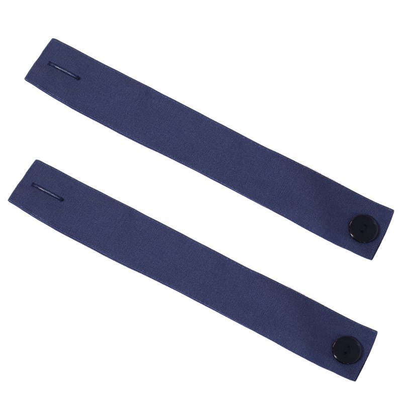 Sunnydaze Decor Spun Polyester Curtain/drape Tiebacks With Buttons In Blue