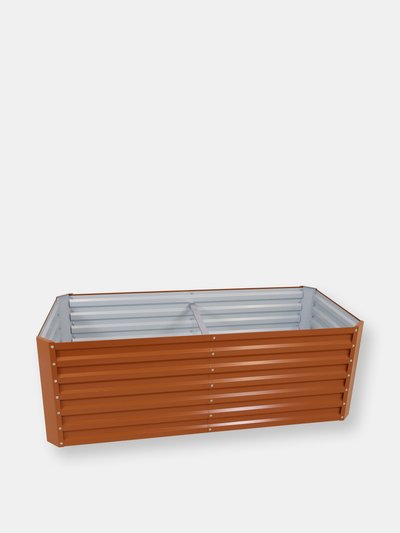 Sunnydaze Decor Sunnydaze Outdoor Galvalume Steel Raised Garden Bed - 71" Rectangle - Brown product