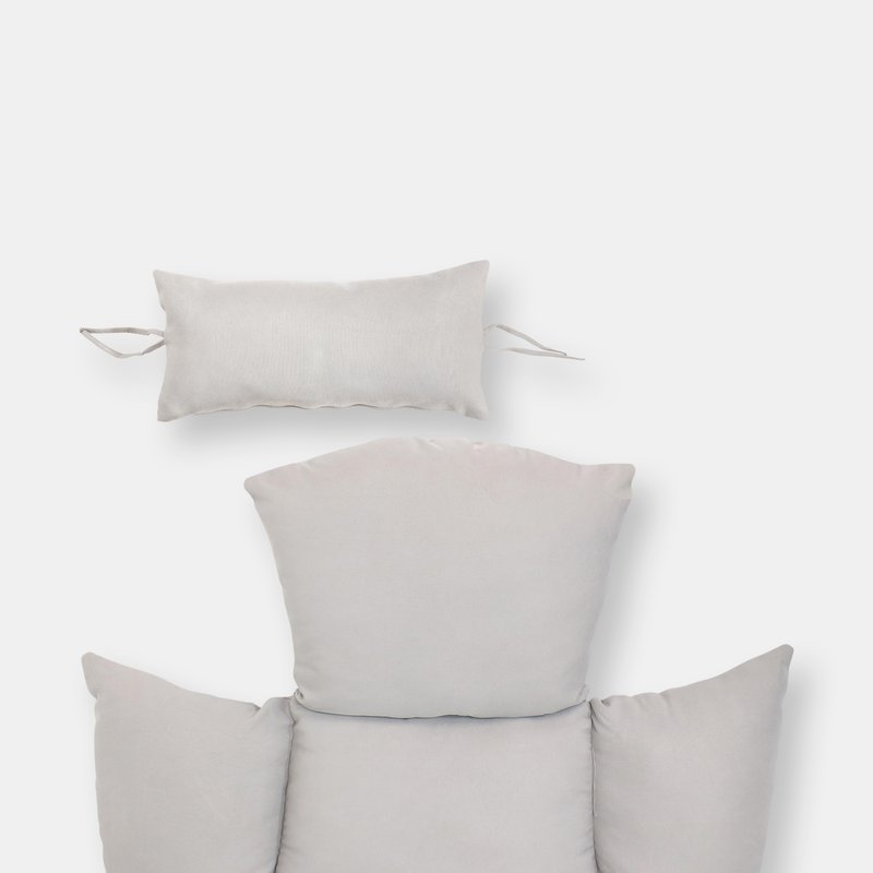 Sunnydaze Decor Sunnydaze Replacement Cushion Set For Penelope And Oliver Egg Chairs In Grey