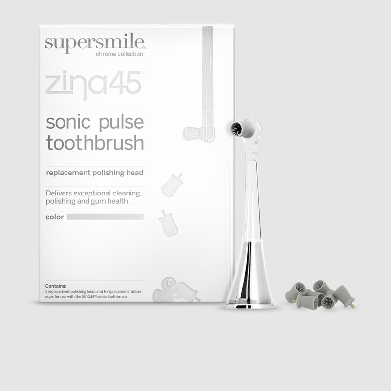 Supersmile Zina45™ Sonic Pulse Polishing Head Replacement Head In Grey