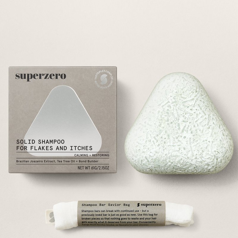 Superzero Soothing Scalp Shampoo Bar For Flaky & Itchy Scalps 2.35 oz / 67 ml
