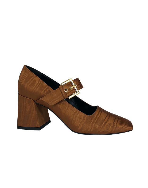 Suzanne Rae New High Closed Maryjane Sandal In Brown