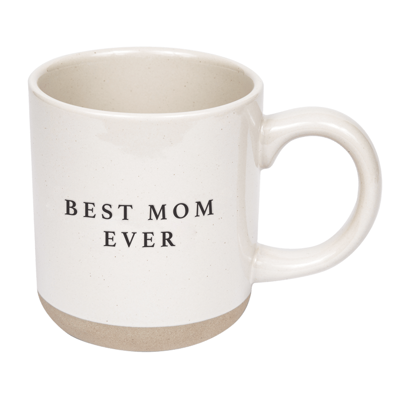 Sweet Water Decor Best Mom Ever Stoneware Coffee Mug In Grey