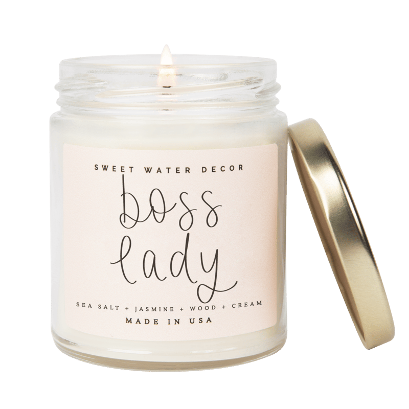 Sweet Water Decor Boss Lady Soy Candle In Pink