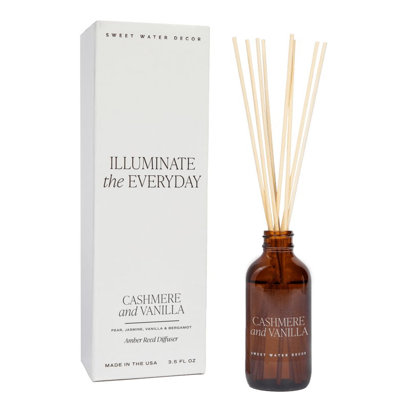 Sweet Water Decor Cashmere And Vanilla Amber Reed Diffuser In Neutral