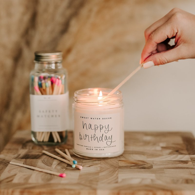 Sweet Water Decor Happy Birthday Soy Candle