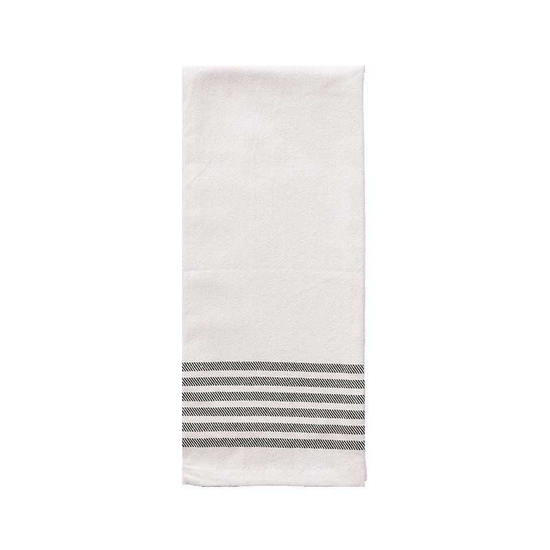 Shop Sweet Water Decor Horizontal Striped Tea Towel- Six Stripes In Black