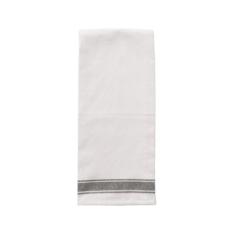 Shop Sweet Water Decor Horizontal Striped Tea Towel- Three Stripes In White