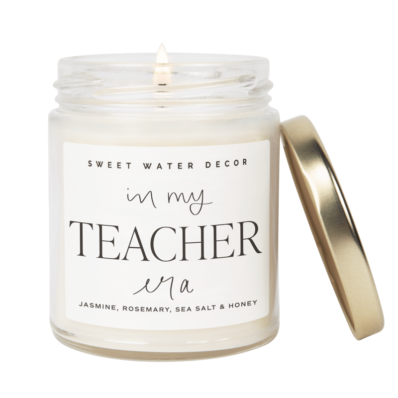 Sweet Water Decor In My Teacher Era Soy Candle In White