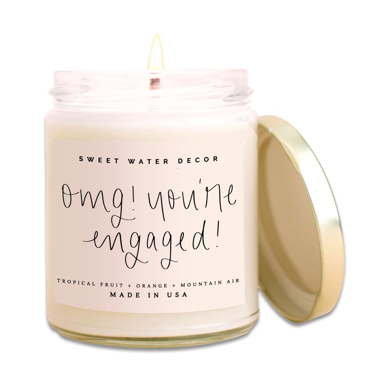 Sweet Water Decor Omg! You're Engaged! Soy Candle