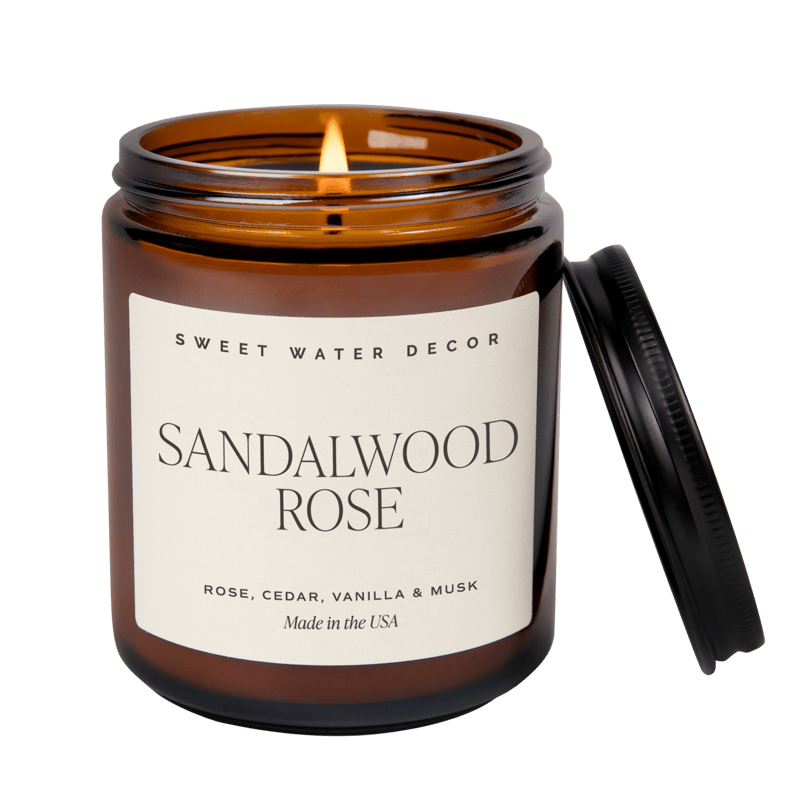 Sweet Water Decor Sandalwood Rose Soy Candle