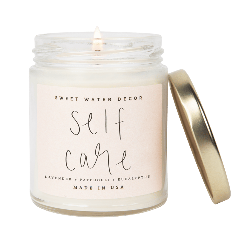 Sweet Water Decor Self Care Soy Candle In Pink