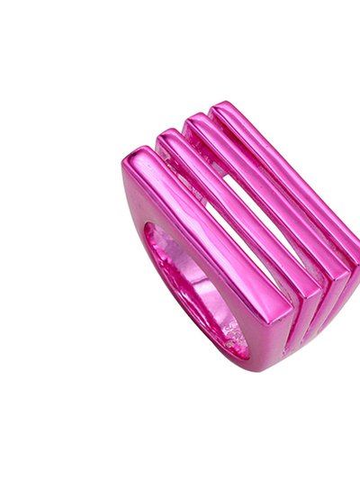 Syd + Pia Jewelry Leah 4 In 1 Fuchsia Plated Stacked Ring product