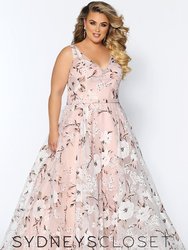 Romantic Affair Formal Dress - Blush Floral