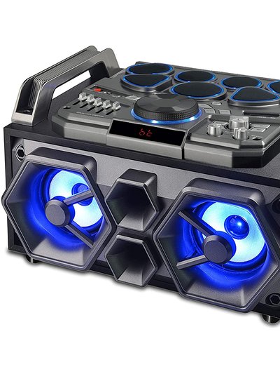 Sylvania Bluetooth Light Up Boombox With Drum Kit product