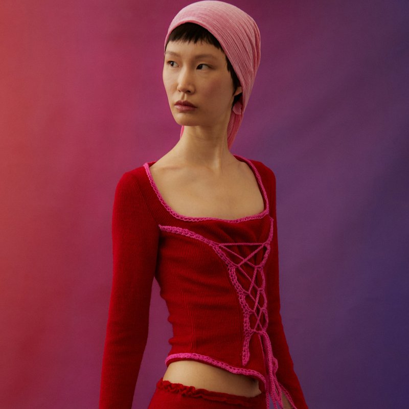 Tach Clothing Doreta Top In Red