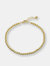 14k Gold 3mm Beads Bracelet - Yellow Gold