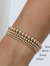 14k Gold 3mm Beads Bracelet