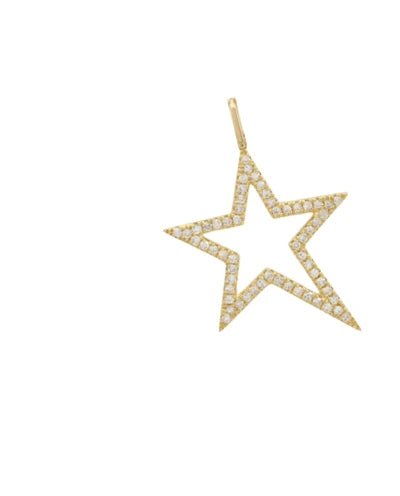 Talia's Jewels Small Pave Open Star Charm product