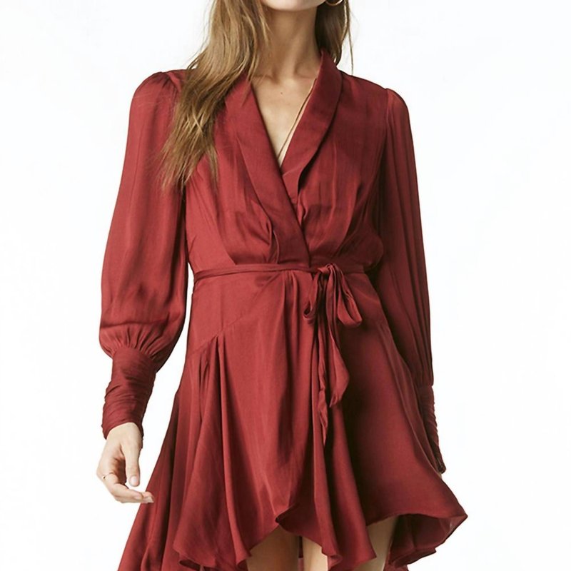 Shop Tart Collections Glenna Poly Silk Dress In Red