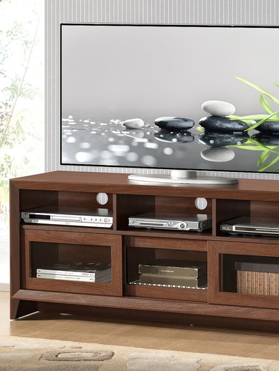 Techni Mobili Modern TV Stand With Storage For TVs Up To 60" - Hickory product