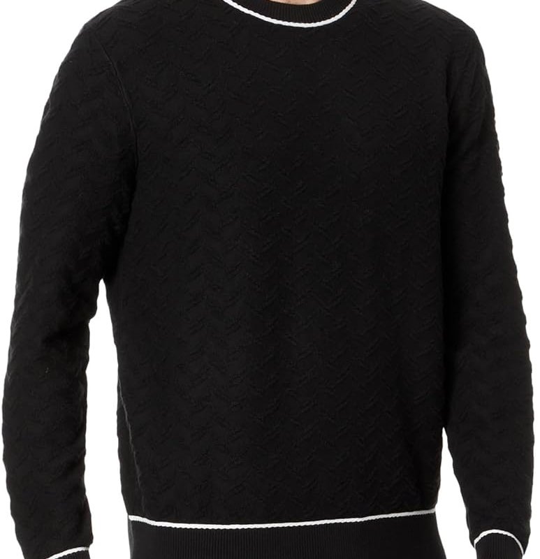 Shop Ted Baker Sepal Black Crew Neck Sweater