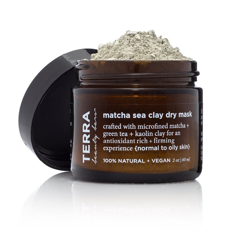 Terra Beauty Products Matcha Sea Clay Dry Mask (vegan, Waterless)