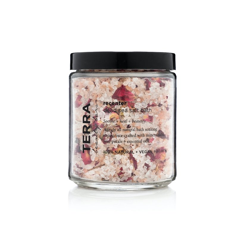Terra Beauty Products Recenter Mineral Salt Bath Soak