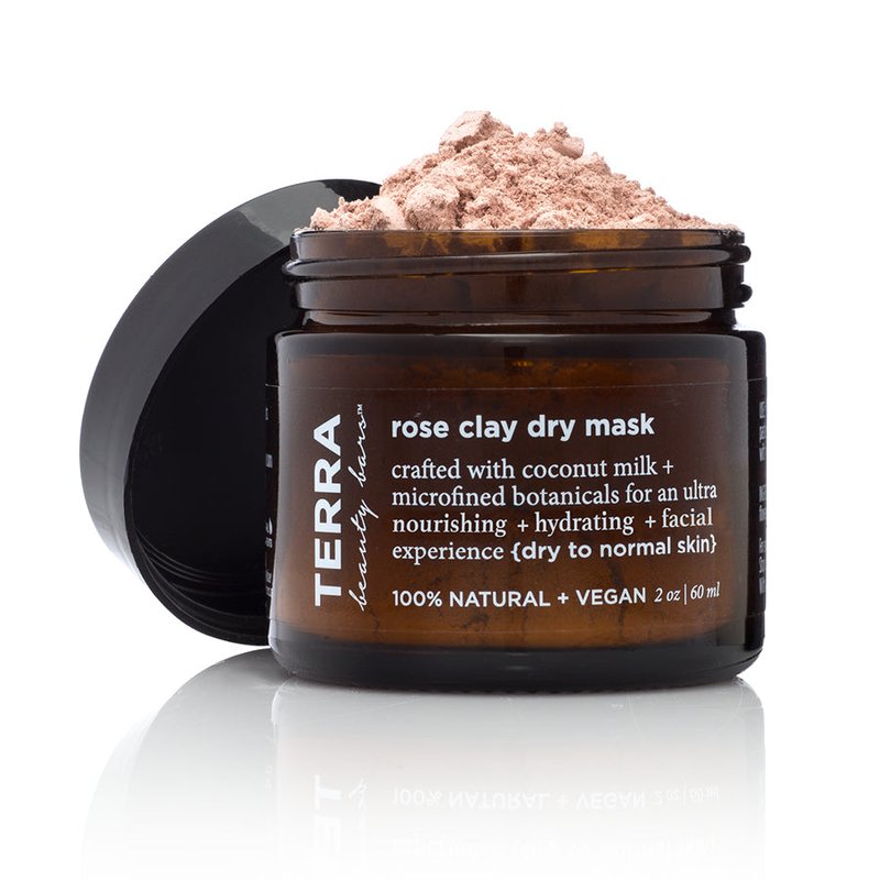 Terra Beauty Products Rose Clay Dry Mask (vegan, Waterless Formulation)