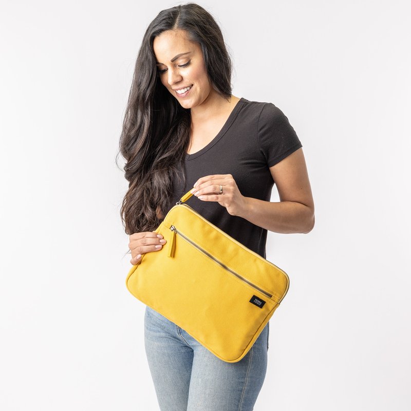 Terra Thread Laptop Sleeve 13 Inches In Yellow