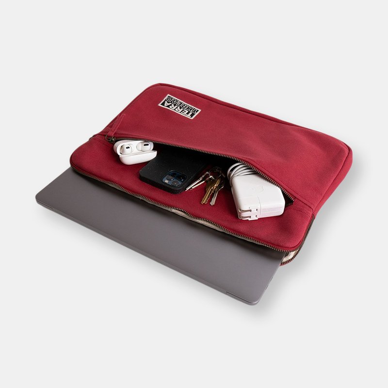 Terra Thread Laptop Sleeve 15 Inches In Red