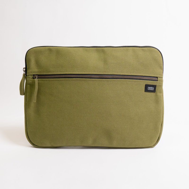 Terra Thread Laptop Sleeve 15 Inches In Green