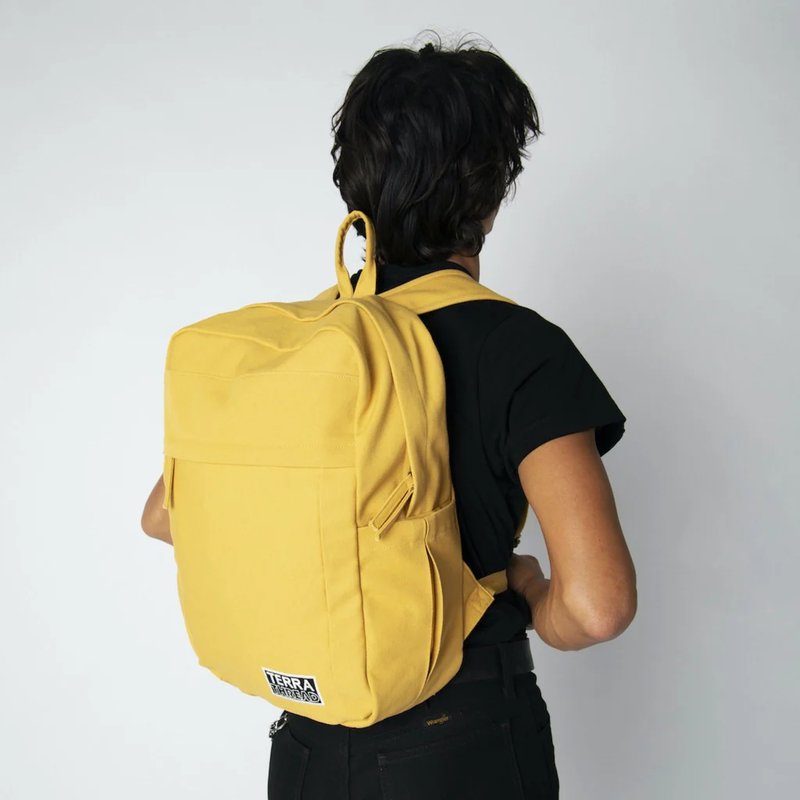 Terra Thread Sustainable Backpacks For College And Everyday Use In Yellow