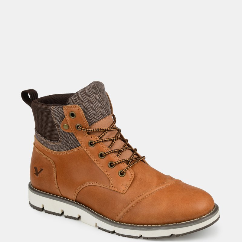 Territory Boots Raider Wide Width Cap Toe Ankle Boot In Brown