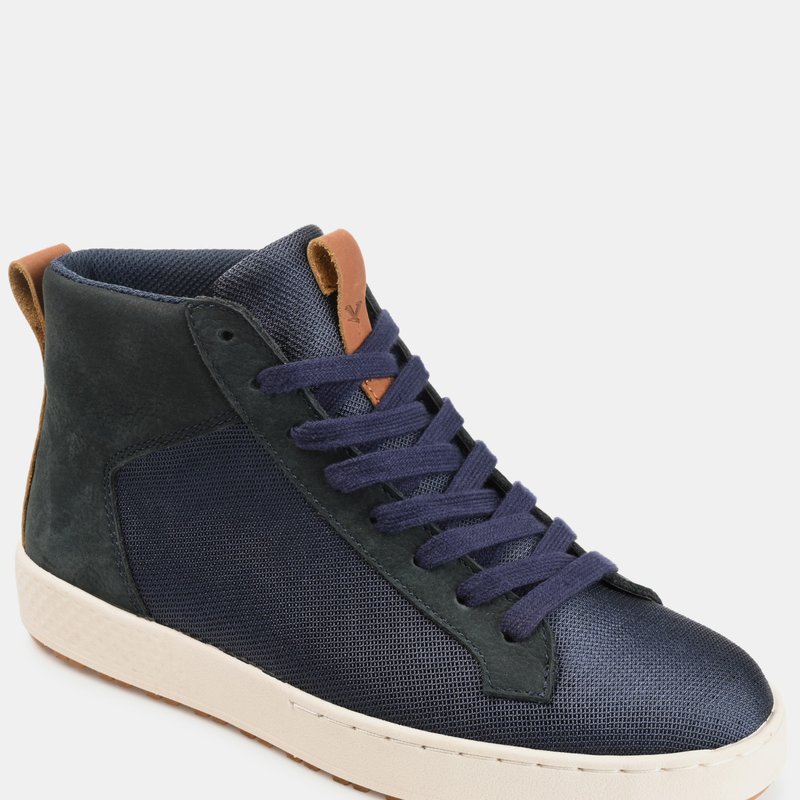 Shop Territory Boots Territory Carlsbad Knit High Top Sneaker In Blue