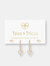 Val Pave Earring Set - Gold