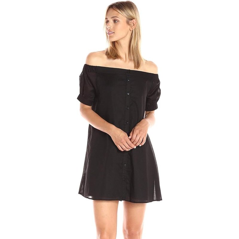 Shop The Fifth Label Women's Sun Valley Off Shoulder Dress In Black