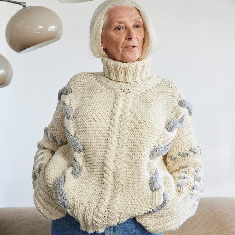 The Knotty Ones Barbora Sweater In White
