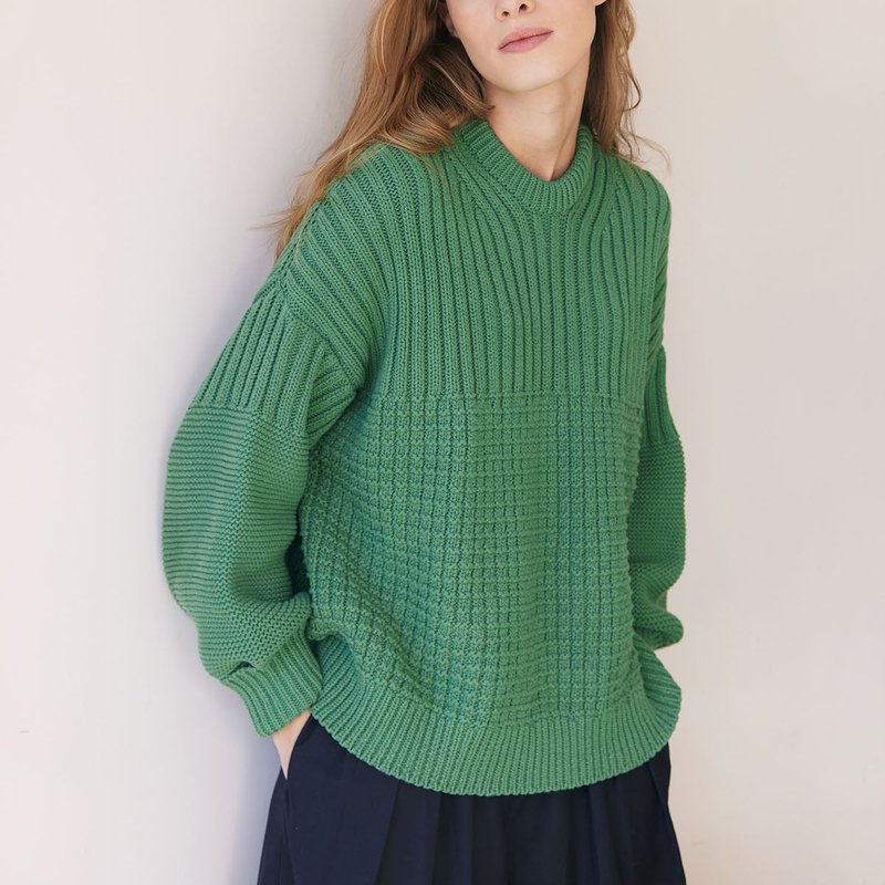 The Knotty Ones Delčia Sweater In Green
