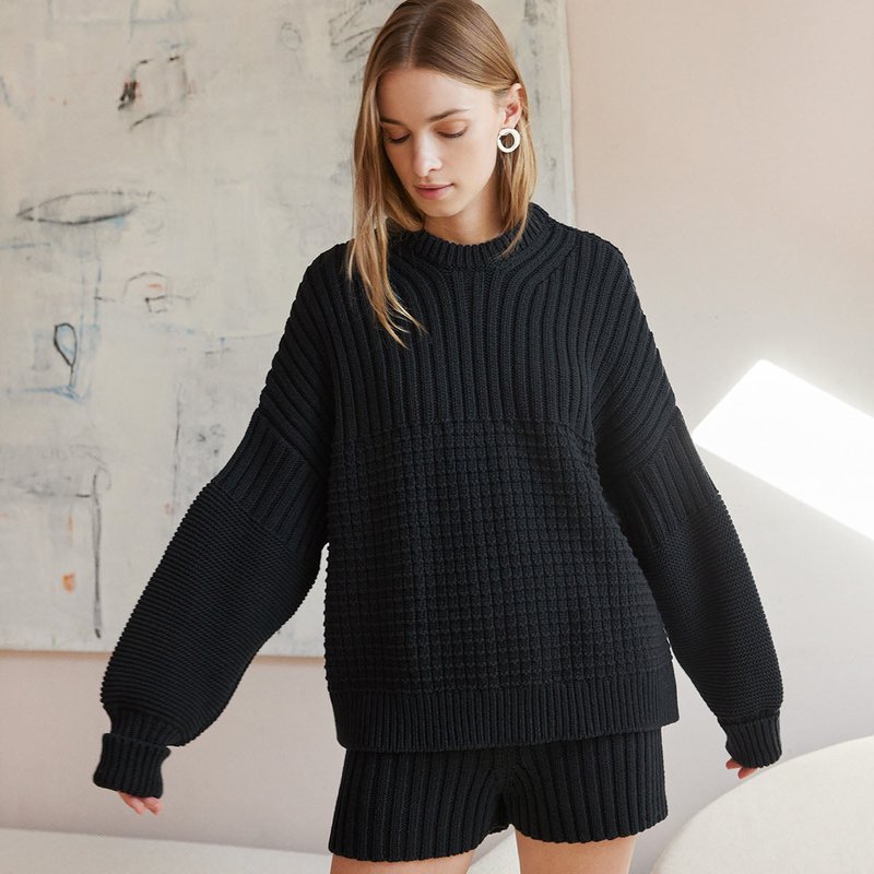 The Knotty Ones Delčia Sweater In Black
