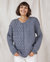 Heartbreaker Grey Alpaca & Wool Sweater - Grey