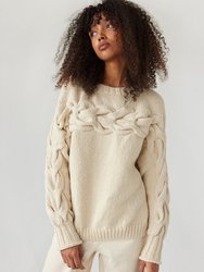Jūra Naked Oat Milk Alpaca Wool & Cotton Sweater