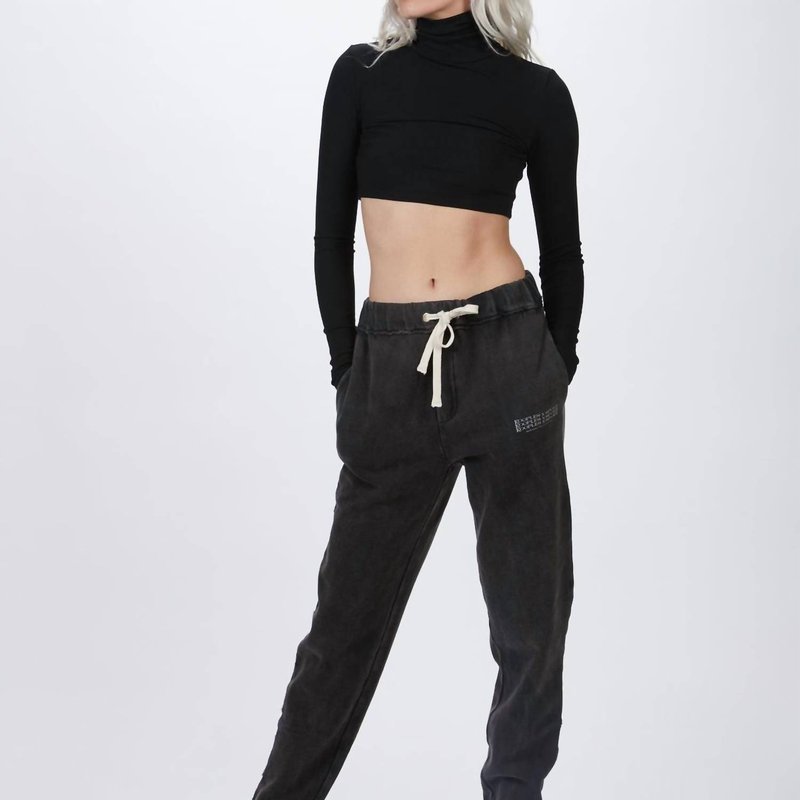 Shop The Kooples Faded Joggers In Black
