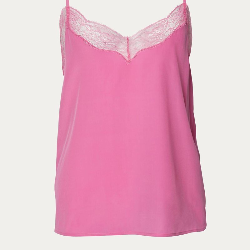 Shop The Kooples Lace Camisole In Pink