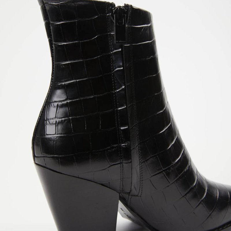 Shop The Kooples Leather Boots In Black